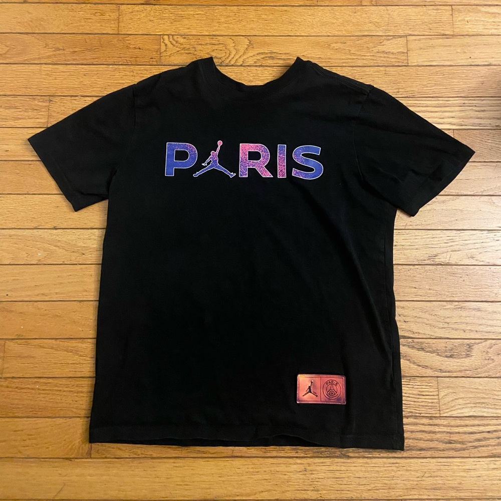 Black Jordan x Paris tee shirt